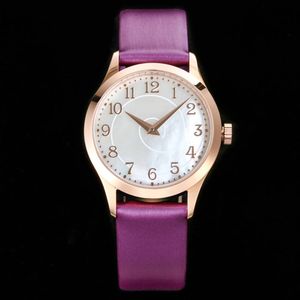 Womens Watch 215Automatic Mechanical Watch 33mm Waterproof Elegant Leather Watches armbandsur Montre de Luxe gåvor