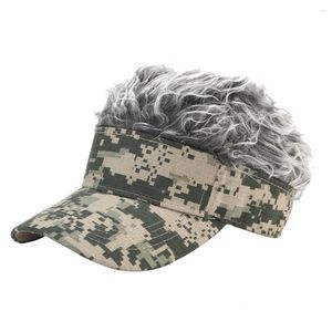 Ball Caps Funny Baseball Cap Casquette Sports Adjustable Streetwear Cycling Fashion Outdoor Hip Hop Camouflage Casual With Wig Cool