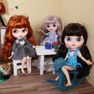 Dolls DBS ICY FACTORY BLYTH DOLL 16 30cm BJDマット顔共同体笑顔カスタムスーツシューズアニメトイガールズギフト230814