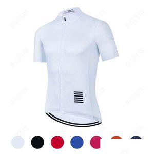 Cycling Shirts Tops Men Jersey White Short Sleeves Quick Dry Clothing 19D Gel Pad Bib Pant Bicycle Shirt Mtb Bike Clothes Sportswe Dhkbp