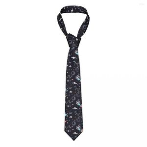 Bow Ties Tie For Men Formal Skinny Neckties Classic Men's Space Galaxy Constellation Zodiac Star Wedding Gentleman Narrow