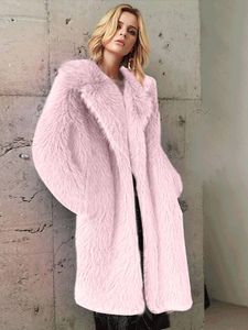 Qnpqyx nowe kobiety eleganckie zimowe pluszowe sztuczne futra płaszcza żeńska swobodne luźne futra kurtki nowe lapy pełne rękawy płaszcze modowe
