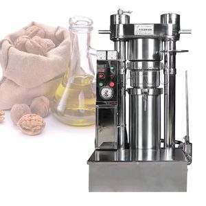 Automatic Hydraulic Press Household Stainless Steel Cold Press Oil Machine Olive Oil Extractor