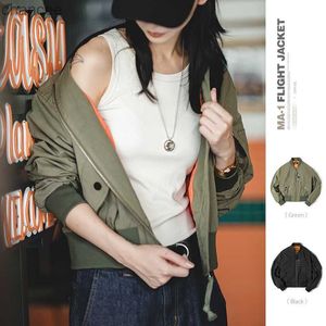 Maden Womens Bomber Jacket MA1 Winter Fashion Streetwear Retro Varsity Jacket thick Vintage High Quality Cotton Coat 2022 New HKD230815