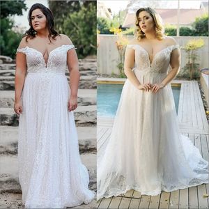 2023 Novos vestidos de noiva de chegada Apliques de renda sem mangas vestidos de noiva de tamanho de linha zíper do ombro de tule de tule vestido de noiva