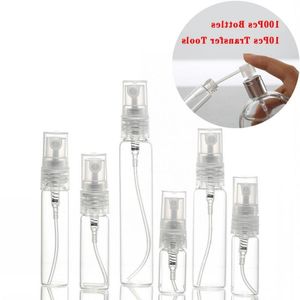 2 3 5 7 10 15 ML Gram Mini Clear Glass Spray Bottle Atomizer Refillable Perfume Bottle Vial Fine Mist Empty Cosmetic Sample Gift Contai Ewvg