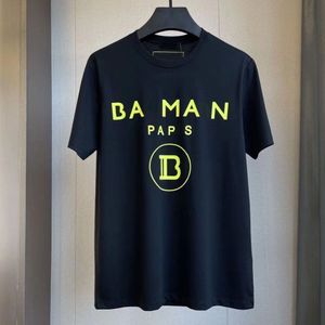 Designer masculino camiseta masculina de manga curta Monograma de cor brilhante Monogram