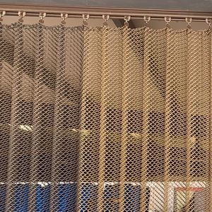 Curtain Decorative Chain Link Mesh Screen for Exhibition Hall Shopping Mall 12 MM Wire 230815