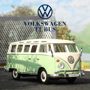 Maisto 1 25 Volkswagen VW Van Samba T1 Otobüs Alaşım Araba Model Diecasts Oyuncak Araçlar Araba Oyuncak Boy Doğum Günü Hediyesi T230815