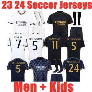 Benzema Finals Soccer Jerseys 23 24 Fotbollskjorta Real Madrids Camaveringa Alaba Modric Valverde 4th Camiseta Men Kids 2023 2024 Rodrygo Uniforms Vini Jr Tchouameni