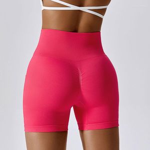 Aktive Shorts nahtlose hohe Taille Frauen kneten Gesäß Yoga Push Up Fitness Sport Sport Kloße Kleidung