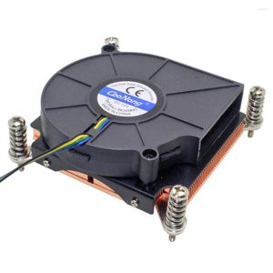 Datorkylningar 1U Server CPU Cooler Cooling Fan Copper Weatsinfor för Intel Xeon LGA 1366 1356 Industrial Workstation Active