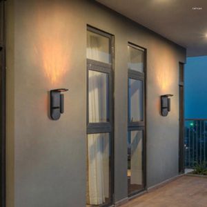 Lampa ścienna Wodoodporna lekka balkon LED prosty nowoczesne drzwi zewnętrzne przednie lądowe
