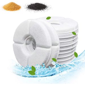 Cat Bowls Feeders Replacement Activated Carbon Filter For Water Drinking Fountain Replaced Filters Flower Pet Dog Round Dispenser 230815