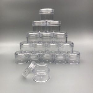 Contenitore per campioni cosmetici in plastica trasparente da 30 ml Vaso da 30 g Vaso piccolo da viaggio vuoto da campeggio Ombretto Crema per il viso Balsamo per le labbra Bottiglia da 30 ml Hfesc