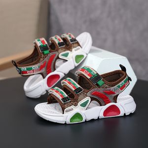 Flat shoes Kids Sandals Casual Summer Beach Shoes Children Soft Leather Simple Style Unisex Girls Zapatos De Nia 230815