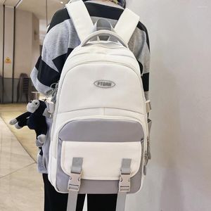 Rucksack große Kapazität Frauen Rucksack wasserdichte Nylon Patchwork Reisetasche High School Taschen Teen College Boy Jungen Schüler Schüler