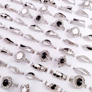 36pcs Neues Legierungsring Modetemperament Oval Wave Muster Design Mix und Match Girls 'Index Finger Ring Geschenk Schmuck Großhandel Großhandel