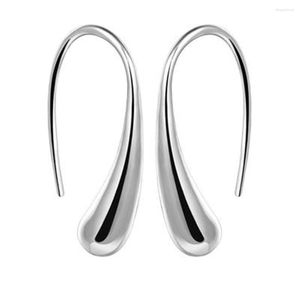 Studörhängen Ventfille 925 Sterling Silver Raindrop Drop For Women Teardrop Form Small Simple Earring and Fashion Jewelry Gift