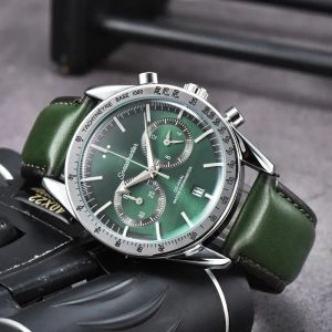 2024 New Arrival mens watch for Men vintage design All Dial Work Quartz watches high quality leather strap Wristwatch Father Gift