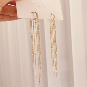 Dangle Earrings Arrival Fashion Long Metal Chain Tassel Drop Korean Sweet Lovely Love Heart Butterfly Fish Elegant Women