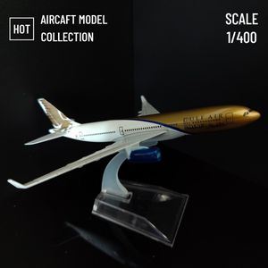 Flugzeug Modle Scale 1 400 Metallluftfahrt Replik Gulf Luftflugzeugmodell