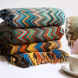 Coperte boho letto a quadri geometria coperta aztec baja coperte divano etnico copertura folle di arredamento a bordo muro parete appesa tappeto tappeto cobertor 230814