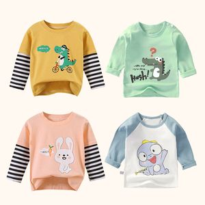 Abiti abbinati in famiglia per bambini s abbigliamento per ragazzi maglietta per bambini abiti da cartone animato top a maniche lunghe baby autunno inverno inverno stampata 230814