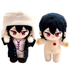 Plush dockor 20 cm bungo Stray Dogs Dostoyevsky Toy Changeble Clothes fyllda dockor cosplay rekvisita 230814