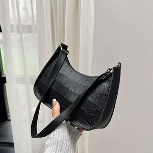 Evening Bags Retro Crocodile Pattern Small Messenger For Women Ladies Vintage Handbags Casual Solid Color Shoulder Commute Bag