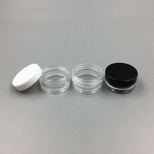 1 ml/1g plast tom burk kosmetisk prov klar gryt akryl smink ögonskugga läppbalsam nagel konst stycke container glitter flaska rese dxegu