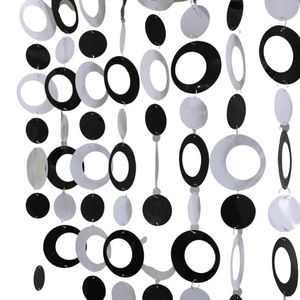 Curtain PVC plastic curtain children's room cartoon decorative black and white color hanging ring 230815