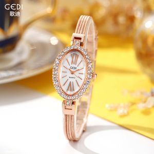 Relógio feminino relógios de alta qualidade negócios oval pequena placa luz moda luxo à prova dwaterproof água pulseira quartzo 20mm relógio