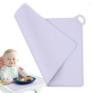 Table Mats Children Silicone Placemats Toddler For Dining Reusable Meal Time Portable Busy