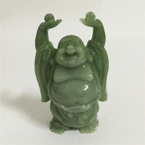 Figurine decorative cinesi Happy Maitreya Buddha Statue Sculture fatte artigianato fatto a mano Decorazione per la casa Regali fortunati Statue che ridono statue figurine