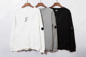 Designer -Pullover Herren Jumper CP Stone Sweatshirts Logo Objektiv Seitentasche Design Buchstabe gedruckt Pullover Unisex Crew Neck Sweatshirt