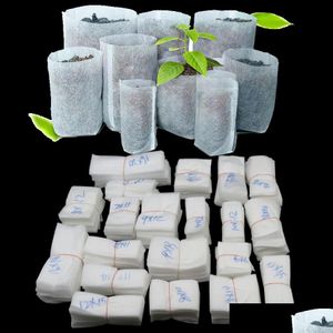 Plantadores Pots Planta de bolsa de mudas não tecida Planta de cultivo Tecido Flower Flor Organic Berçário