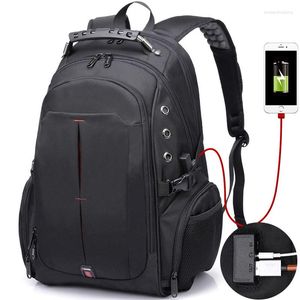 Рюкзак повседневные мужчины женщины 17 -дюймовый ноутбук USB заряжать водонепроницаемые 40 -л туристические сумки Rucksack Schoolbag для унисекса