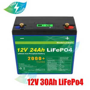 12V Lifepo4 Pil 30AH 12.8V LIFEPO4 Lityum Pil Paketi 5A Şarj Cihazı Balıkçılık LED Aydınlatma Sireni