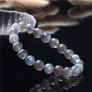Strand Natural Grey Moonlight Bracelet Labradorita Acessórios de moda DIY azuis Cristal