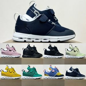 Barnskor på Running Cloud Toddler Sneakers Casual Boys Girls Kid Federer Boys Girls Youth Tennis Trainers Black Yellow Pink White Runner Sneaker