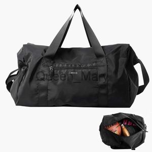 Duffel Bags Oxford Foldbar Travel Duffel Bag For Men 37L Waterproof Sports Tote Gym Shoulder Weekender Overnight Påsar stor kapacitet J230815