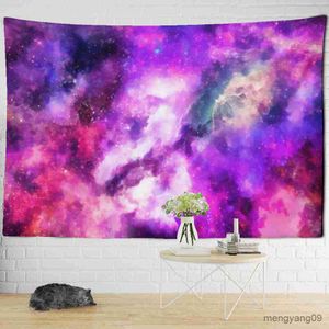 Tapestries Purple Starry Sky Tapestry Wall Hanging Universe Mysterious Hippie Bedroom Eesthetic Room Home Decor R230815