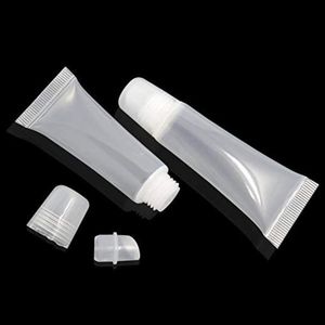 8 ml Squeeze Clear Plastic Empty Refillable Soft Tubes Balm Lip Lipstick Gloss Bottle Cosmetic Containers Makeup Box 10 ml Gouwr