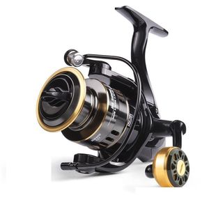 회전 릴 Salwater 낚시 릴 HE500-7000 최대 드래그 10kg 5.21 금속 공 그립 스풀 잉어 PESCA 드롭 배달 스포츠 야외 DHKK4