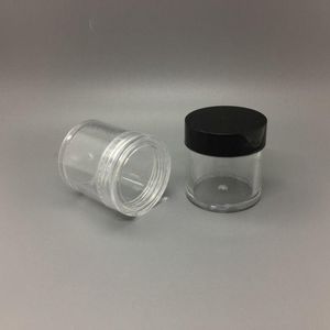 10ml g frasco de plástico transparente frasco de recipiente cosmético recarregável para sombra maquiagem unha em pó amostra pslwq