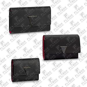 M62157 M61248 M68587 3 Storlek Capucines Wallet Coin Purse Kreditkortshållare Nyckelpåse Kvinnor Fashion Lyxdesigner Toppkvalitet Snabb leverans