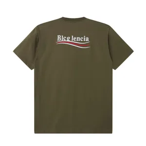 BLCG LENCIA UNISEX 여름 티셔츠 여성 대형 헤비급 헤비급 100%면 직물 트리플 스티치 솜씨 플러스 사이즈 탑 티스 SM130173