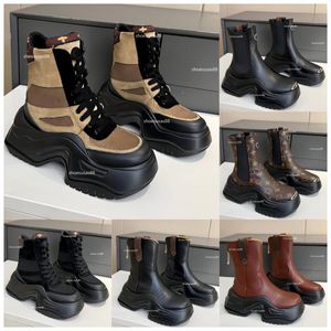 Archlight 2.0 plataforma tornozelo bota designer botas femininas camurça couro de bezerro luxo deserto bota confortável sola grossa sapatos casuais