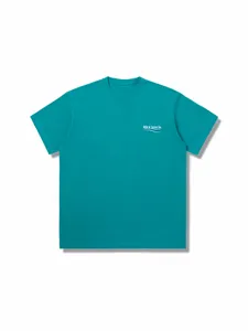 BLCG LENCIA UNISEX 여름 티셔츠 여성 대형 헤비급 헤비급 100%면 직물 트리플 스티치 솜씨 플러스 사이즈 탑 티스 SM130195